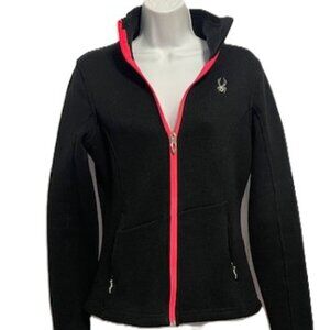 SPYDER Women's Core Sweater Black & Hot Pink Size Medium